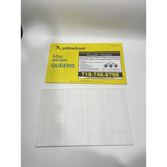 Lot Of 2 Yellow Book Map Of Queens New York 2012-2013 & 2007-2008 - Picture 2 of 5